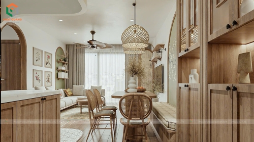 Thiết kế nội thất căn hộ S1.3801 tại dự án SKY OASIS  - ECOPARK